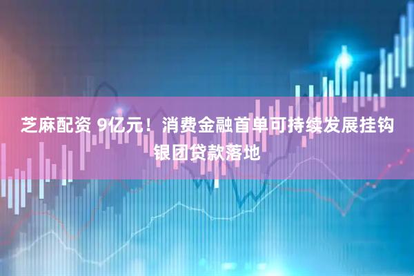 芝麻配资 9亿元！消费金融首单可持续发展挂钩银团贷款落地